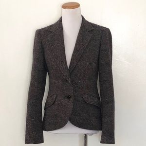Vintage Tweed Elbow Patch Blazer Small
